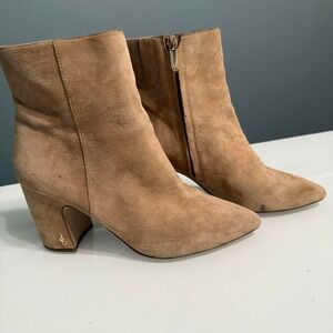 Sam Edelman Suede Pointed Toe‎ Ankle Boots – Hilty – Size 8.5